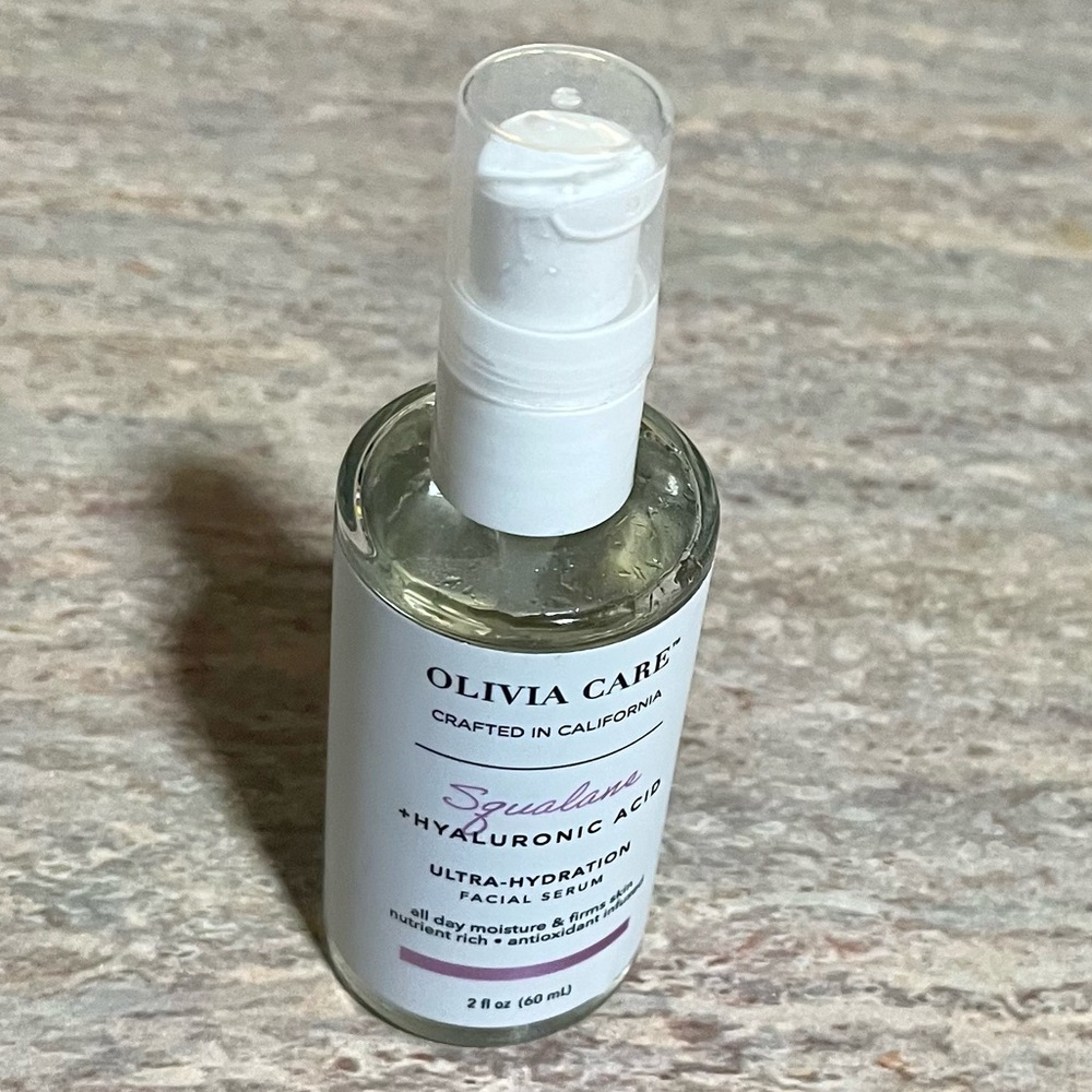 New Olivia Care Squalane + Hyaluronic Acid Ultra Hydrator Facial Serum -